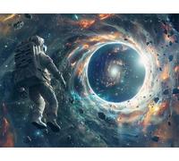 5D Diamond Painting Kits for Adults, Moon Diamond Art Astronaut Sequin Gem Art Kits Kids Beginner, 40x60cm Large DIY Full Drill Rhinestone Embroidery Pictures, Home Wall Decor, Gifts for Women G-1049