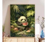 5D Diamond Painting Kits for Adults, Panda & Summer Diamond Art Kits for Beginners, DIY Full Drill Crystal Rhinestone Embroidery for Home Wall Decor & Stress Relief, 50x70cm（20"x 28"） 2Z#731