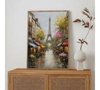 5D Diamond Painting Kits for Adults, Paris & Street Diamond Art Kit for Home Wall Decor, 80x120cm Full Drill Crystal Embroidery Cross Stitch Arts and Crafts, DIY Gem Art Gift for Beginners 1Z-90