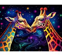 5D Diamond Painting Kits for Adults, Starry Sky Diamond Art Giraffe Sequin Gem Art Kits Kids Beginner, 80x100cm Large DIY Full Drill Rhinestone Embroidery Pictures, Home Decor, Gifts for Women G-989