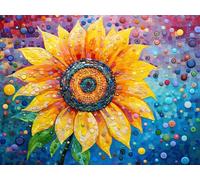 5D Diamond Painting Kits for Adults, Sunflowers Diamond Art Flowers Sequin Gem Art Kits Kids Beginner, 40x50cm Large DIY Full Drill Rhinestone Embroidery Pictures, Home Decor, Gifts for Women G-950