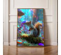 5D Diamond Painting Kits for Adults, Tiger Flower Diamond Art Kits Adults, Full Drill Crystal, DIY Cross Stitch Arts Crafts Pictures Embroidery for Home Wall Decor 40x50cm PjY8052 H-N