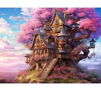 5D Diamond Painting Kits for Adults, Tree Diamond Art Flowers Sequin Gem Art Kits Kids Beginner, 40x60cm Large DIY Full Drill Rhinestone Embroidery Pictures for Home Wall Decor, Gifts for Women G-866