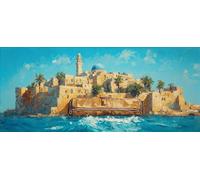 5D Diamond Painting Kits for Adults, Urban Architecture Diamond Art Kits Adults, Full Drill Crystal Art Kit, DIY Cross Stitch Arts Crafts Pictures Embroidery Kit for Home Wall Decor 24x56 Inch M-64