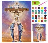 5D Diamond Painting Kits, Full Drill Religious Theme Diamonds Picture DIY Diamond Art, Christian Rhinestone Mosaic Paintings for Home Wall Decor Christmas Gifts, 12x16in Canvas (Picture#7)