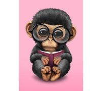 5D Diamond Painting Kits, Glasses Monkey Orangutan Reading Book Animals WOWDECOR Full Drill DIY Diamond Art Cross Stitch Paint by Numbers