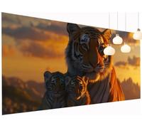 5D Diamond Painting Kits Tiger, DIY Landscape Large Diamond Art Kits Adults, Square Full Drill Crystal Art Embroidery Pain by Numbers, Mosaic Making Canvas Wall Arts, for Home Decor 40x80 Inch S2-527