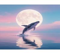 5D Diamond Painting Kits Whale Dimond Art for Adults 120x90cm D-W104D