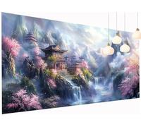 5D Diamond Painting Kits Wonderland, DIY Palace Large Diamond Art Kits Adults, Square Full Drill Crystal Art Embroidery Pain by Numbers, Mosaic Canvas Wall Arts, for Home Decor 16x32 Inch S2-587