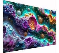 5D Diamond Painting Landscape Large Diamond Art Abstract Picture DIY Square Full Drill Gem Art Crystal Embroidery Cross Stitch Set for Adults & Kids for Wall Decor, Relaxing Hobby 100x200cm Z1-366