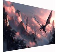 5D Diamond Painting Landscape Large Diamond Art Animal Picture DIY Square Full Drill Gem Art Crystal Embroidery Cross Stitch Set for Adults Kids,Perfect for Wall Decor, Relaxing Hobby 100x220cm Z1-900