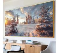 5D Diamond Painting Moscow Diamond Painting Kit, St. Basil'S Cathedral Diamond Art Kits Adults DIY Full Drill Diamond Dots Gem Art Painting, Round Diamond Art Kits Large 30x60cm, Home Wall Decor 8-L