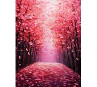5D Diamond Painting Pink Diamond Art Kits Adults Abstract 60x90cm, DIY Full Drill Crystal Art Kits for Beginner with Painting Tools Gem Art Canvas Paint by Numbers for Relaxation Home Wall Decor L-275