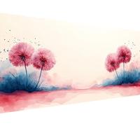 5D Diamond Painting Plant, Dandelion Diamond Art Painting Kits for Adults Kids, DIY Square Full Drill Cross Stitch Crystal Creations Gem Art Dimond Paintings for Home Room Decor 32 x 63 Inch L1-979