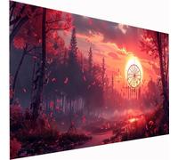 5D Diamond Painting Plant Large Diamond Art Sky Picture DIY Square Full Drill Gem Art Crystal Embroidery Cross Stitch Set for Adults & Kids, Perfect for Wall Decor, Relaxing Hobby Gift 40x80cm Z1-620