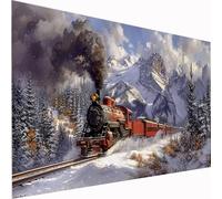 5D Diamond Painting Plant Large Diamond Art Snow Mountain Picture DIY Square Full Drill Gem Art Crystal Embroidery Cross Stitch Set for Adults & Kids for Wall Decor, Relaxing Hobby 90x180cm Z1-440