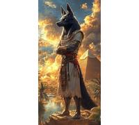 5D Diamond Painting Pyramid,Pharaoh Diamond Art Painting Kits for Adults Kids,DIY Square Full Drill Cross Stitch Crystal Creations Gem Art Dimond Paintings,Christmas Decorations Room 60x120CM J-676
