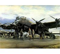 5D Diamond Painting Retro Fighter Bomber Art Canvas - Full Drill Cross Stitch by Number Kit for Adults - 40x50cm No Frame