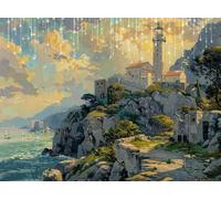 5D Diamond Painting Rural, DIY Landscape Diamond Art Kits Adults Square Full Drill Gem Arts and Crafts for Adults kit Crystal Art Rhinestone Canvas Painting for Home Wall Decor Gifts 6x8 inch Q4-160