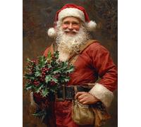 5D Diamond Painting Santa Claus Large Diamond Art for Adults Kids 50x70cm Paint by Numbers for Adults Man Full Drill DIY Rhinestone Gem Art Cross Stitch Embroidery Kit for Home Wall Decor Gifts L-328