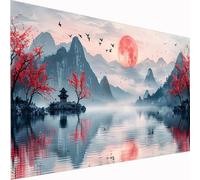 5D Diamond Painting Sky Large Diamond Art Bird Picture DIY Square Full Drill Gem Art Crystal Embroidery Cross Stitch Set for Adults & Kids, Perfect for Wall Decor, Relaxing Hobby Gift 30x60cm Z1-654