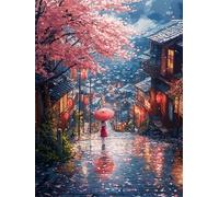5D Diamond Painting Small Town Large Diamond Art for Adults Kids 60x90cm Paint by Numbers for Adults Girl Full Drill DIY Rhinestone Gem Art Cross Stitch Embroidery Kit for Home Wall Decor Gifts L-373