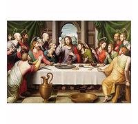 5D Diamond Painting,The Last Dinner DIY Large Size Diamond Painting Kits for Adults Kids, Diamond Art Embroidery Paintings Cross Stitch Craft, for Home Wall Decor Square Drill 50x60cm(20x24inch)