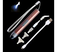 5D Diamond Painting Tool Kit with Light Point Drill Pen and 5 Pieces Different Types of Replacement Heads for Nail Art DIY Painting Craft (Rose Gold)