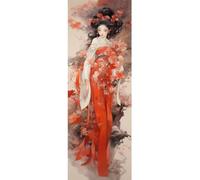 5D Diamond Painting Vintage Lady Diamond Art Kits Adults/Kids, DIY Dimond Picture Art Gem Art, Large Diamond Painting Embroidery Crystal Art Crafts for Room Wall Decor (47.2x15.7 Inch/120x40 cm), 177F