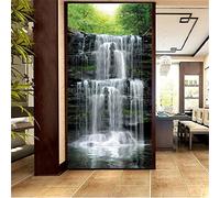 5D Diamond painting Waterfall Landscape Rising Sun Diamond Picture Art Kits for Adults Full Round Diamond Rhinestone Cross Stitch Craft Kits for Kids Gem Art for Home Wall Decor Gift, 50x100cm,A554