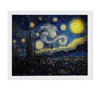 5D DIY Abstract Starry Sky Diamond Painting Kits, Full Drill Diamond Art for Adults, Diamond Crystal Art Embroidery Cross Stitch Crafts Pictures by Numbers for Home Room Wall Decor 12 x 16 in k-121