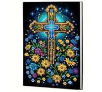 5D DIY Animal Cross Special Shaped Diamond Art Painting Notebook Kit, 50 Pages A5 No Lines Diamond Painting Journal Notebook, Crystal Notepad Sketchbook for Adults Home Office Art Drawing-11