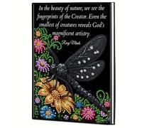 5D DIY Animal Cross Special Shaped Diamond Art Painting Notebook Kit, 50 Pages A5 No Lines Diamond Painting Journal Notebook, Crystal Notepad Sketchbook for Adults Home Office Art Drawing-12