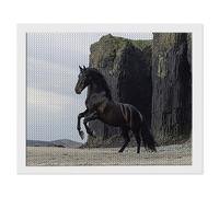 5D DIY Animal Horse Diamond Painting Kits, Full Drill Diamond Art for Adults, Diamond Crystal Art Embroidery Cross Stitch Crafts Pictures by Numbers for Home Room Wall Decor, Gifts 24 x 32 in k-189