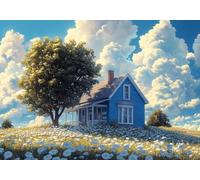 5D DIY Cottage Diamond Painting Kits, Full Drill Tree 1 Diamond Art for Adults, Diamond Crystal Art Kits for Adults Embroidery Cross Stitch Crafts Pictures by Numbers for Home Decor 28x36in T0U-1080