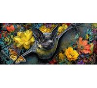 5D DIY Diamond Art Animal, Diamond Painting Kits for Adults Flower, 5D Full Drill Crystal Gem Kits for Beginners, Crystal Art Crafts Pictures for Adults, House Decor, Spring Decor, 80x40in C-8372