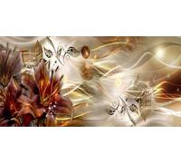 5D DIY Diamond Art Flower Diamond Painting Kit for Adults,Square Full Drill Diamond Dots,Lines Gem Art Painting by Numbers Large Crystal Creations,for Room Decor Aesthetic 56x28in/140x70cm YF-7907