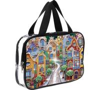 5D DIY Diamond Art Painting Cross-Body Handbag, Diamond Painting Bling Rhinestone Makeup Bag Zipper Closure Crystal Rhinestone Cosmetic Bag Diamonds Pack for Cash Carry Daily Use Travel