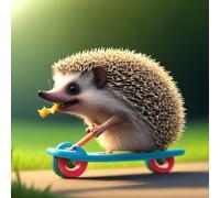 5D DIY Diamond Art Painting Kits Animal Hedgehog Full Drill for Kids Adults, Rhinestone Embroidery Crystal Cross Stitch Art and Crafts Canvas Painting by Numbers as Gifts for Home Wall Decor 8x8in A45