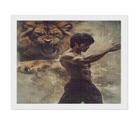 5D DIY Diamond Art Painting Kits Full Drill for Kids Adults,Rhinestone Embroidery Crystal Cross Stitch Arts And Crafts Canvas Painting by Numbers As Gifts for Home Wall Decor (Bruce Lee),60*80cm