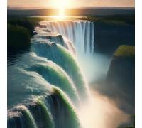 5D DIY Diamond Art Painting Kits Niagara Falls Full Drill for Kids Adults, Rhinestone Embroidery Crystal Cross Stitch Arts and Crafts Canvas Painting by Numbers as for Home Wall Decor 10x10in A-287