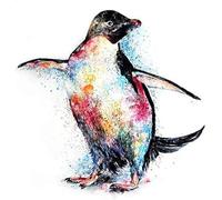 5D DIY Diamond Paint Kits Full Drill, Penguin Crystal Rhinestone Paintings by Number, Embroidery Cross Stitch Arts Crafts Pictures Paintings for Kids Adults Home Wall Art Gifts Decor - 30 * 30cm