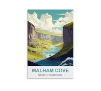 5D DIY Diamond Painting Art Kits,Malham Cove North Yorkshires DIY Large Diamond Painting Set Diamond Art Pictures for Home Wall and Gifts 30x40CM