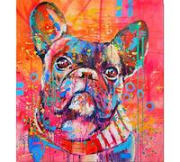 5D DIY Diamond Painting Cross Stitch French Bulldog Crystal Drill Full Diamond Embroidery Kits Living Room Decoration