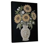 5D DIY Diamond Painting Kit for Adults Beginners with Frame, 30x40cm Pearls Dot Paintings, Home Wall Decor & Housewarming Gift, Complete Pearl Art Craft