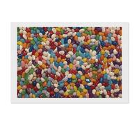5D DIY Diamond Painting Kits for Adults Beginners Round Assorted Jelly Beans Full Drill Diamond Dots Paintings Diamonds Pictures Gem Art Crafts Paintings Wall Decor for Home Office 8"x12"