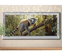 5D DIY Diamond Painting Kits for Adults large 40x100cm,Monkey,Landscape Diamond Art Kits for Kids,Full Drill Gem Art and Crafts Rhinestone Embroidery Cross Stitch Pictures for Home Wall Decor 58Y-3545