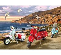 5D DIY Diamond Painting Kits Scooters Motor Cars Full Drill Crystal Rhinestone Canvas Adults Cross Stitch Embroidery Mosaic Pictures Hand Crafts Wall Living Room Home Decoration 30x40cm/12x16in A5166