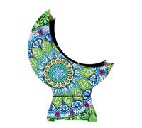 5D DIY Diamond Painting Mandala Storage Box Kits, Rhinestone Diamond Painting Storage Box for Beginner, Moon Shaped Sundries Organizer Case, Aesthetic Art Crafts for Home Decoration-04