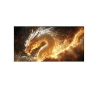 5D DIY Dragon Diamond Art Kits Adults, Fantasy Diamond Painting, Full Drill Crystal Canvas Wall Art 40x20in Rhinestones Embroidery Cross Stitch Paint by Numbers, Room Decor Gifts for Women 2509-2218